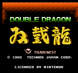 Double Dragon (Europe) Title Screen